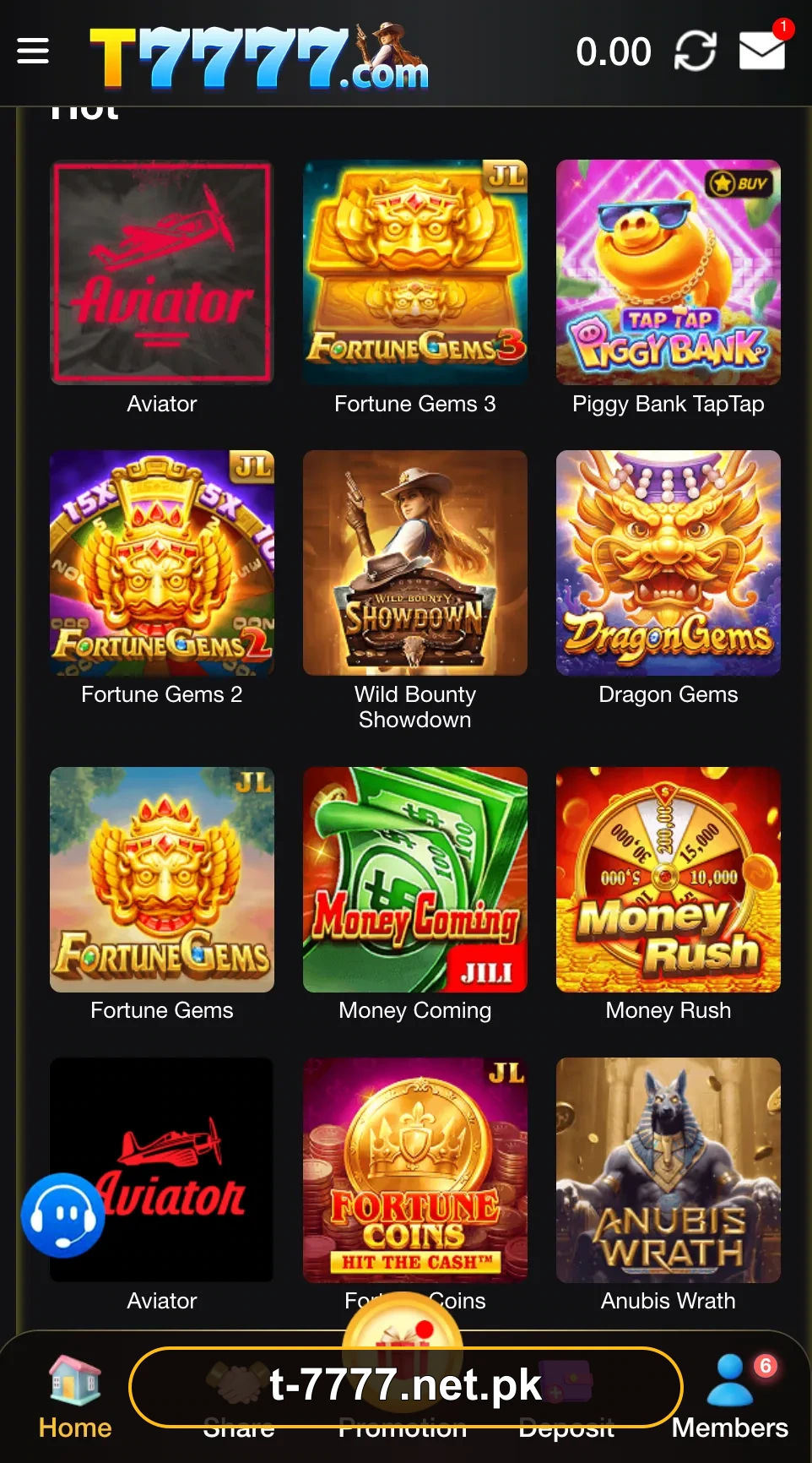 T7777 Game game library
